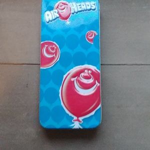 Metal tin, decor, Airheads, vintage, empty, clean, small, rectangular